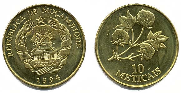 Mozambique KM117(U) 10 Meticas β Lot of 100 representative product image
