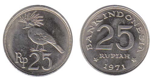 Indonesia KM34(U) 25 Rupiah β Lot of 50 representative product image
