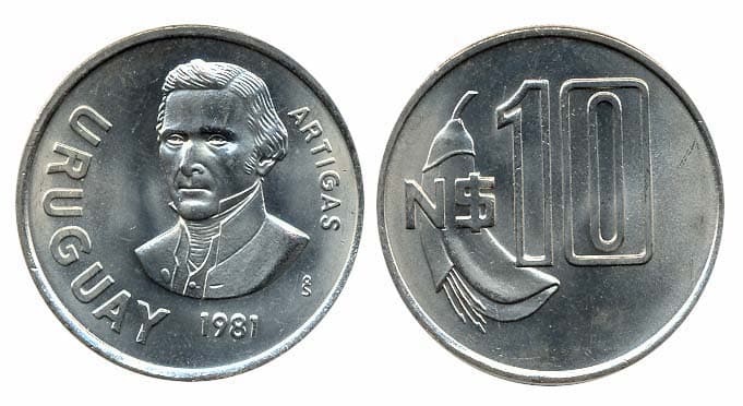 Uruguay KM79(U) 10 New Pesos β Lot of 20 representative product image