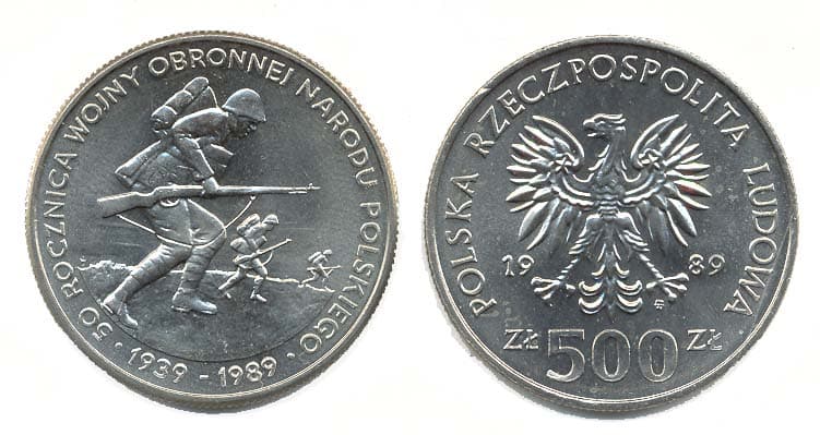 Poland KM185(U) 500 Zlotych β Lot of 15 representative product image