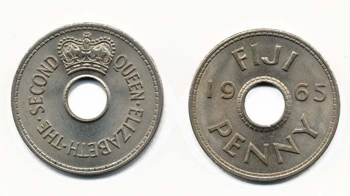 Fiji KM21(VF) 1 Penny β Lot of 24 representative product image