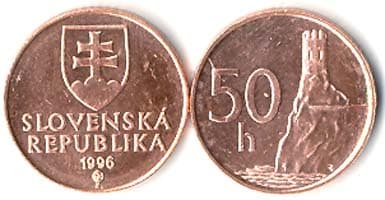Slovak Republic KM35(U) 50 Haleru β Lot of 100 representative product image