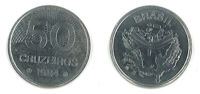 Brazil KM594.1(U) 50 Cruzeiros β Lot of 25 representative product image