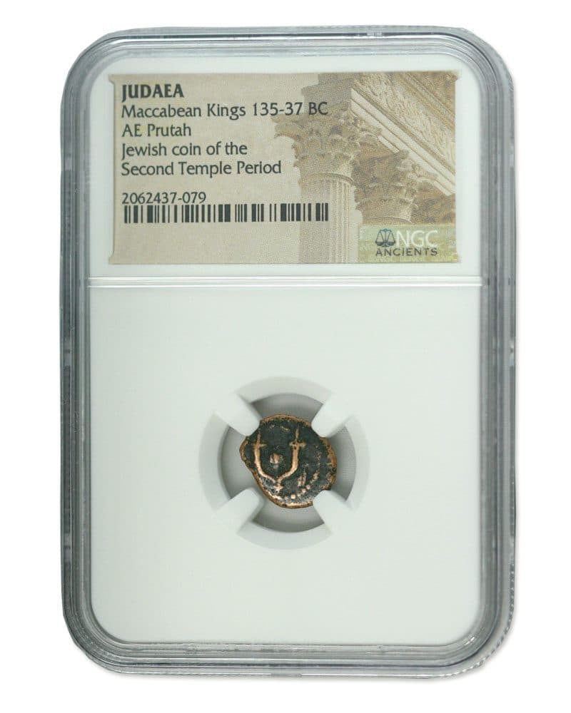NGC-Certified Roman Coin: Maccabean (JV), Grade HG β representative ECC supplier stock image; exact coin and slab vary