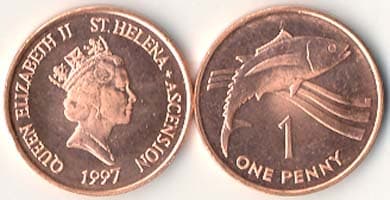 1,000 St. Helena KM13a(U) 1 Penny Bulk World Coins representative product image
