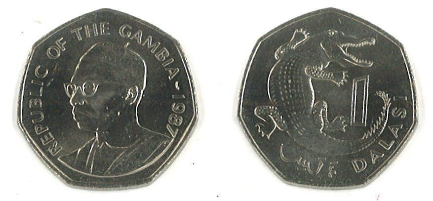 Gambia KM29(U) 1 Dalasi β Lot of 15 representative product image