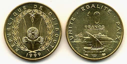 Djibouti KM23(U) 10 Francs β Lot of 40 representative product image