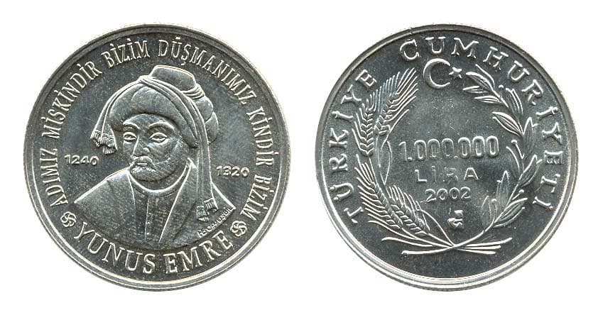 Turkey KM1163(U) 1 Million Lira β Lot of 6 representative product image
