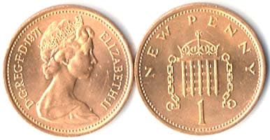 Great Britain KM915(U) 1 Penny – Lot of 30 representative product image