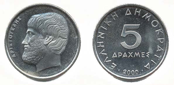 Greece KM131(U) 5 Drachmai β Lot of 40 representative product image