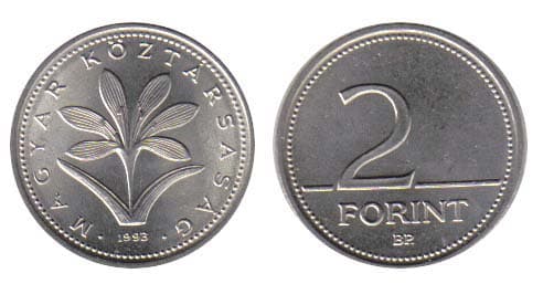 Hungary KM693(U) 2 Forint β Lot of 100 representative product image