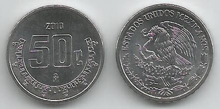 1,000 Mexico KM936(U) 50 Centavos Bulk World Coins representative product image