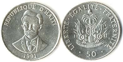 Haiti KM153(U) 50 Centimes – Lot of 100 representative product image