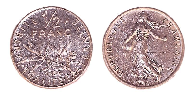 France KM931.1(XF) 1/2 Franc – Lot of 16 representative product image