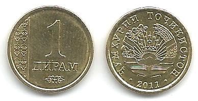 Tadjikistan KM35(U) 1 Diram β Lot of 100 representative product image