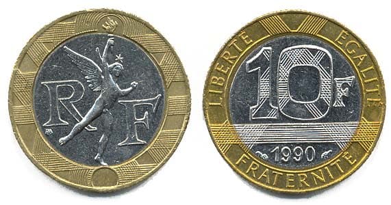 France KM964.1(XF-AU) 10 Francs – Lot of 10 representative product image