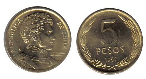 Chile KM229(U) 5 Pesos β Lot of 80 representative product image