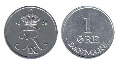 Denmark KM839.2(F-VF) 1 Ore β Lot of 80 representative product image