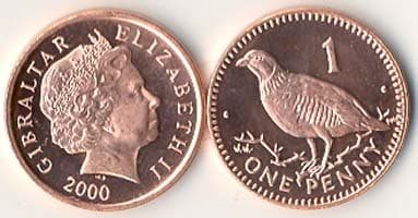 1,000 Gibraltar KM773(U) 1 Pence Bulk World Coins representative product image