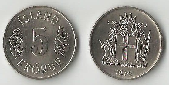 Iceland KM18(U) 5 Kronur – Lot of 65 representative product image