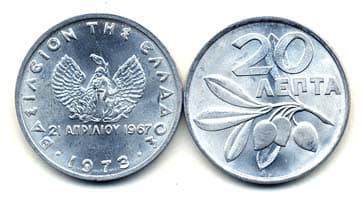 Greece KM104(U) 20 Lepta – Lot of 40 representative product image