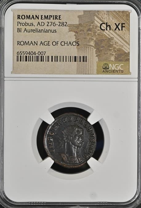 NGC-Certified Roman Coin: PROBUS(ANT), Grade CH-XF — representative ECC supplier stock image; exact coin and slab vary