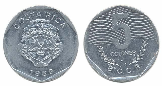 Costa Rica KM214.1&2(XF-AU) 5 Colones – Lot of 40 representative product image