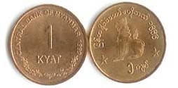 Myanmar KM60(U) 1 Kyat β Lot of 40 representative product image