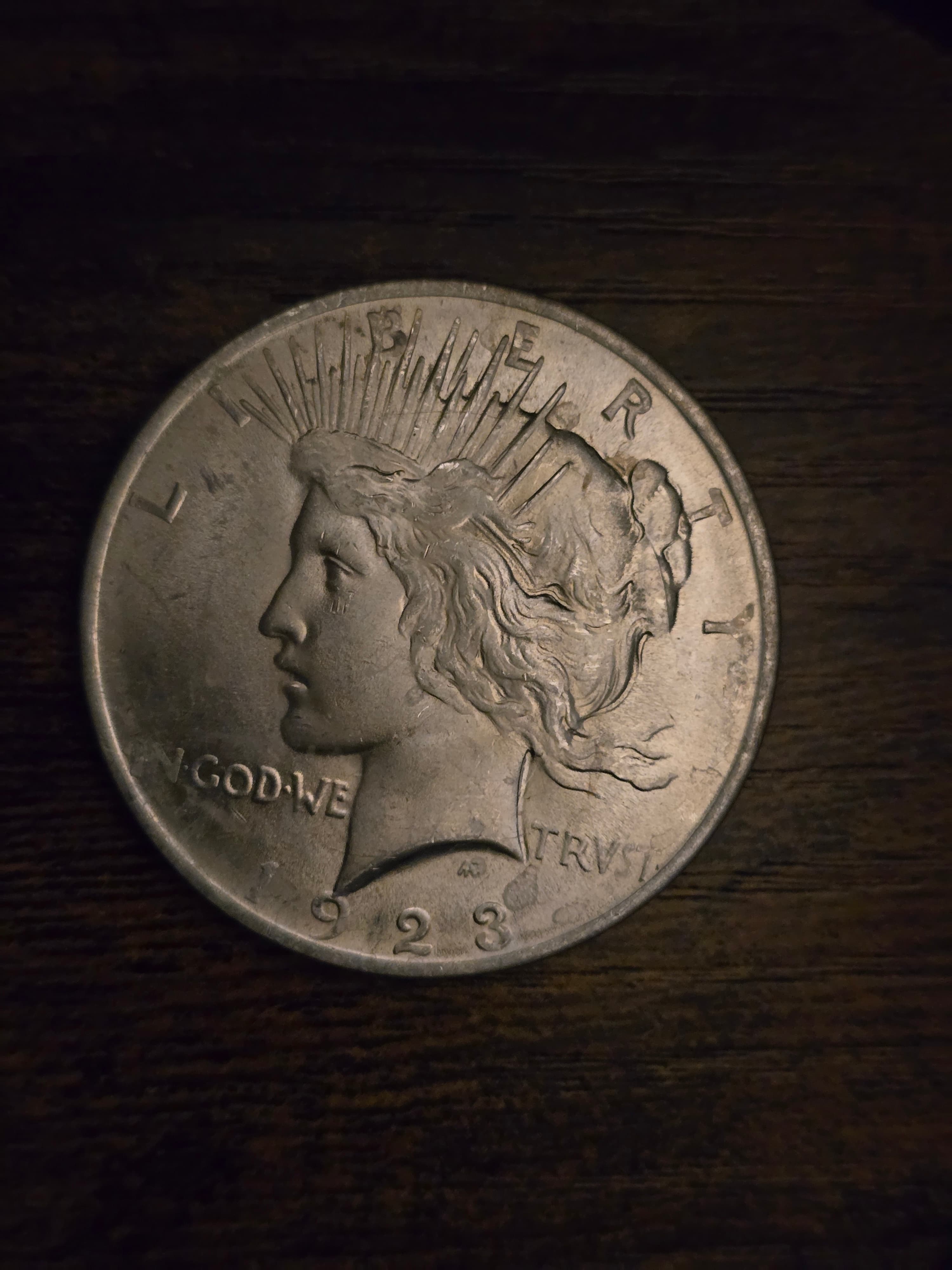 Product image - 1923 Peace Silver Dollar 90% Silver Raw US Coin Circulated Collector Coin