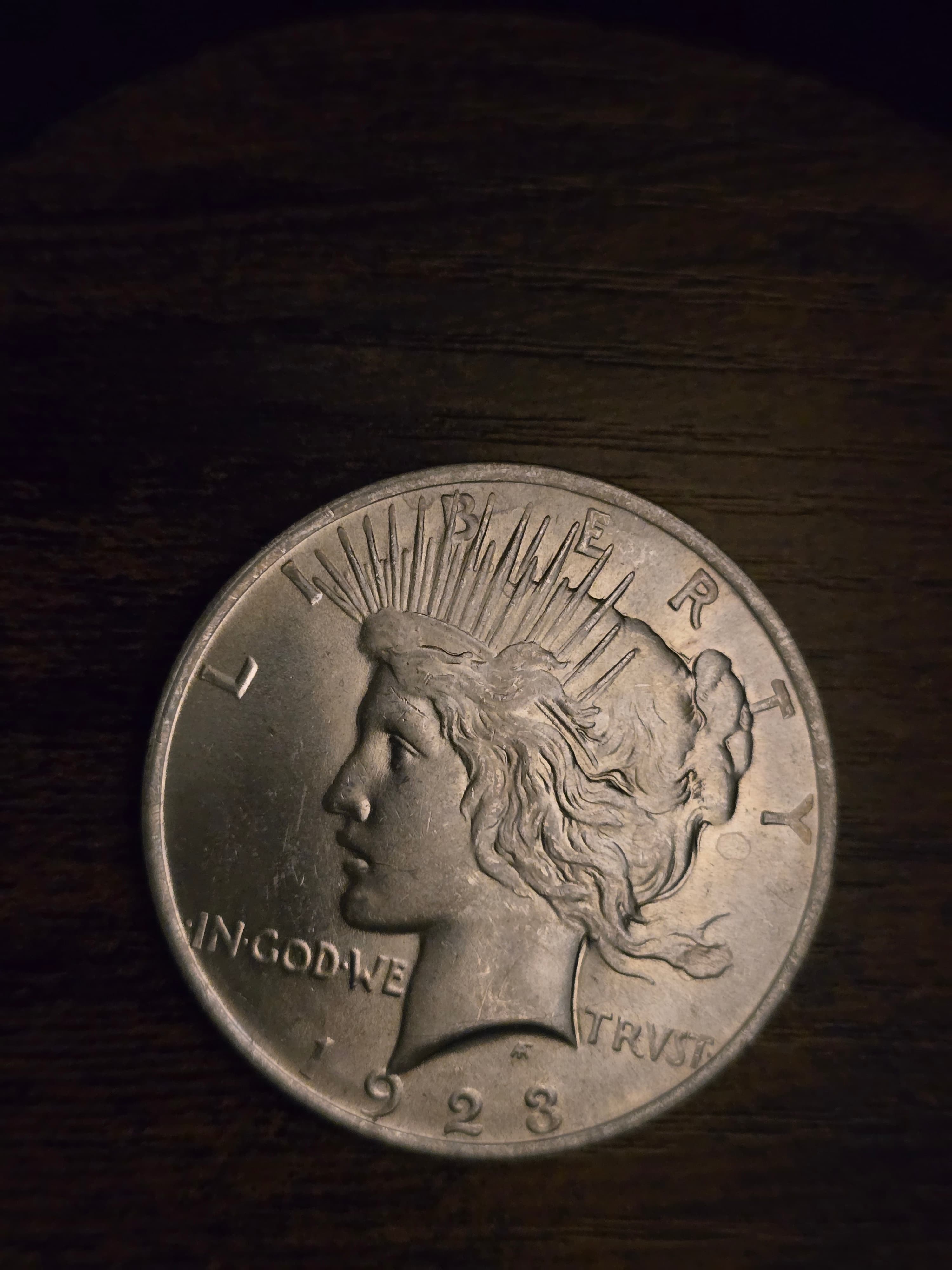 Product image - 1923 Peace Silver Dollar 90% Silver Raw US Coin Circulated Collector Coin