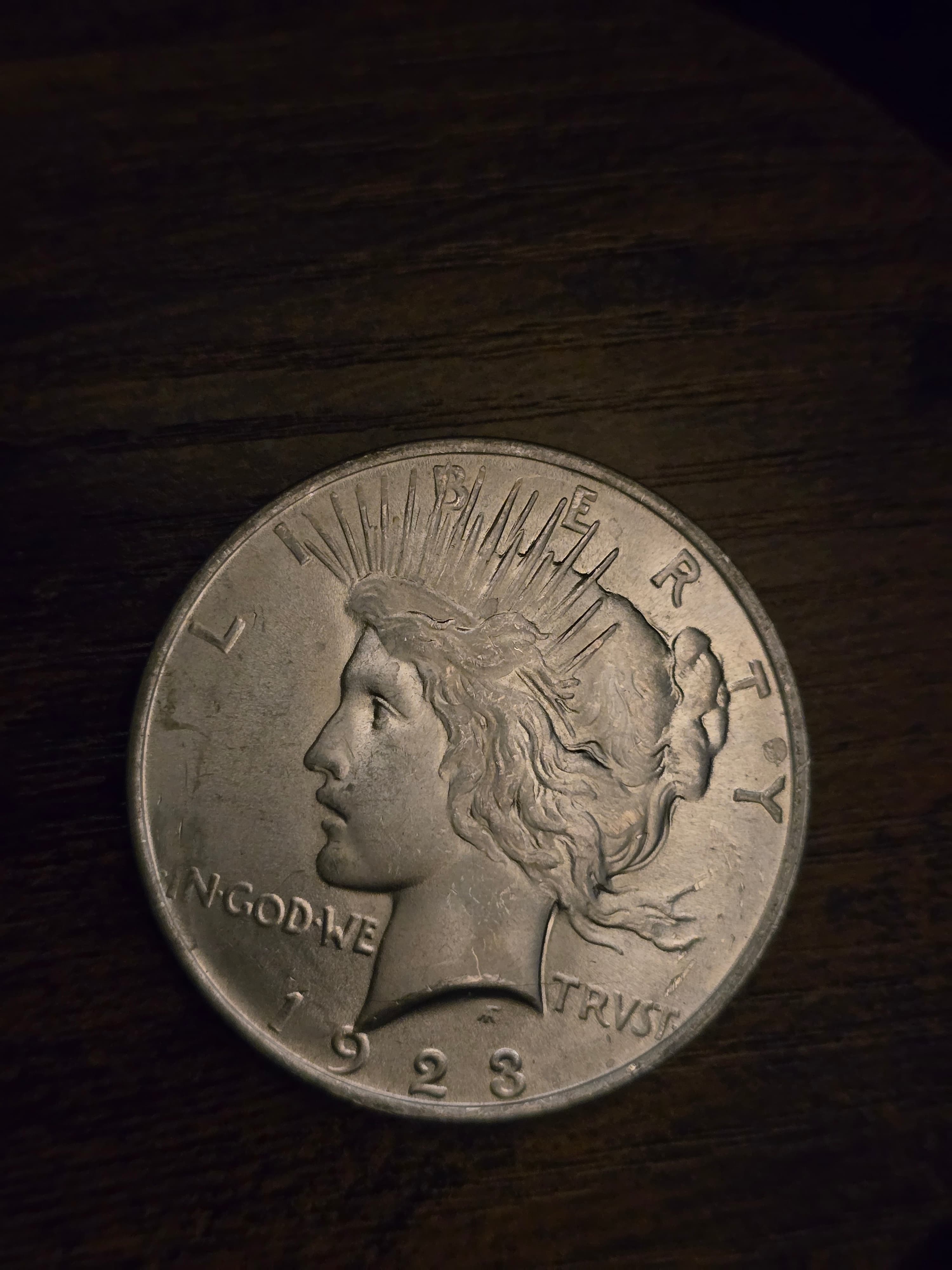 Product image - 1923 Peace Silver Dollar 90% Silver Raw US Coin Circulated Collector Coin