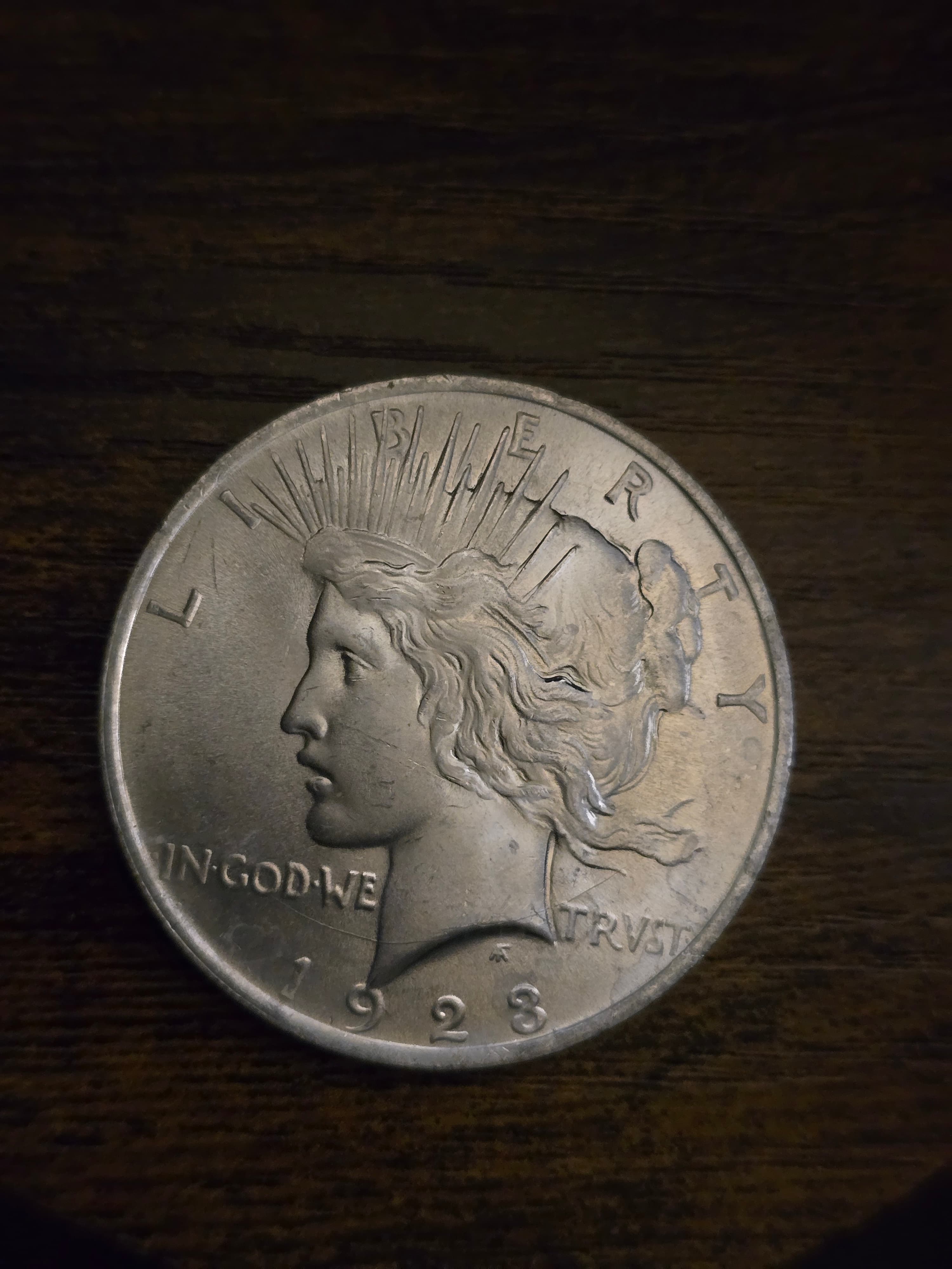 Product image - 1923 Peace Silver Dollar 90% Silver Raw US Coin Circulated Collector Coin