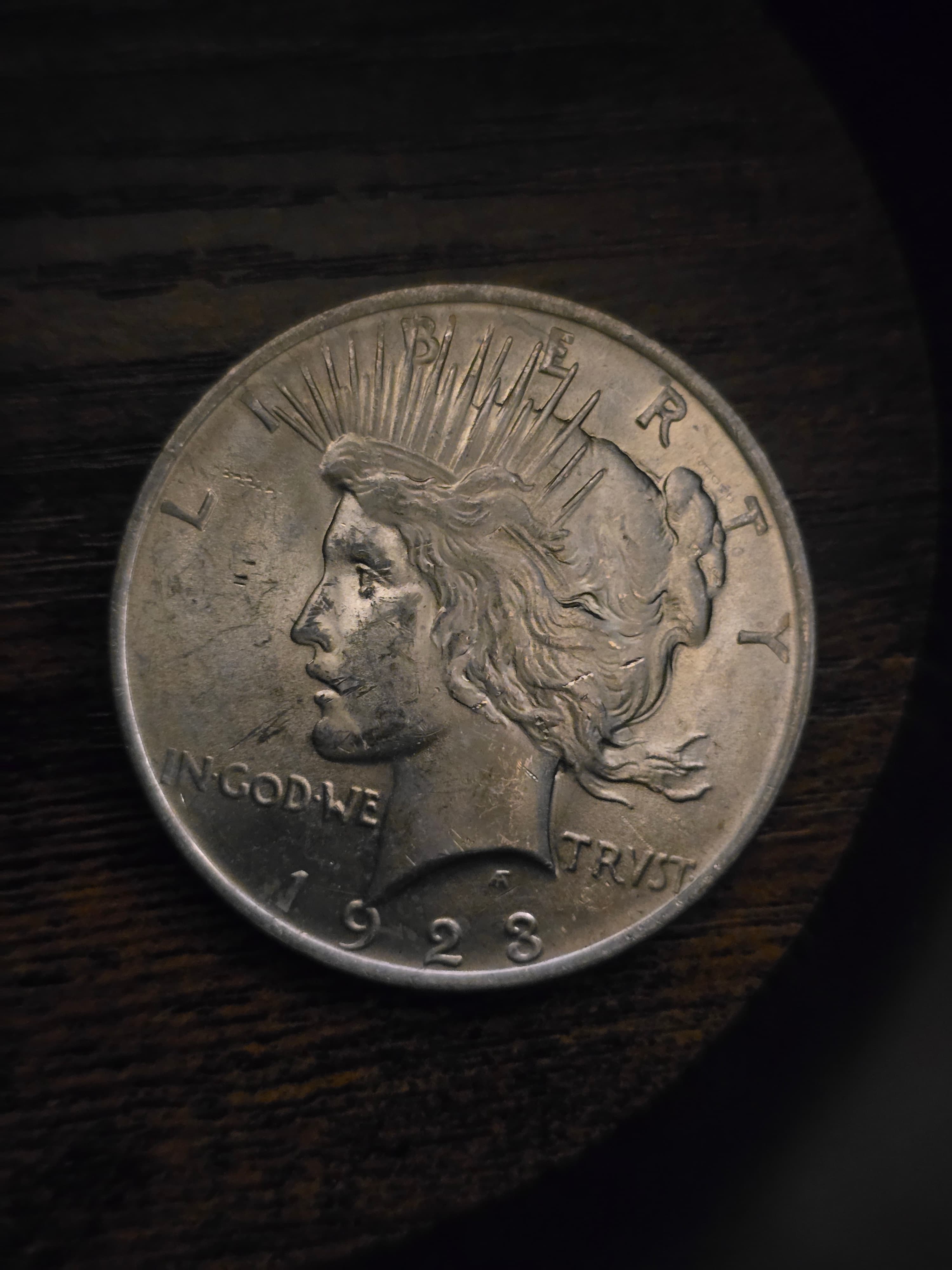 Product image - 1923 Peace Silver Dollar 90% Silver Raw US Coin Circulated Collector Coin