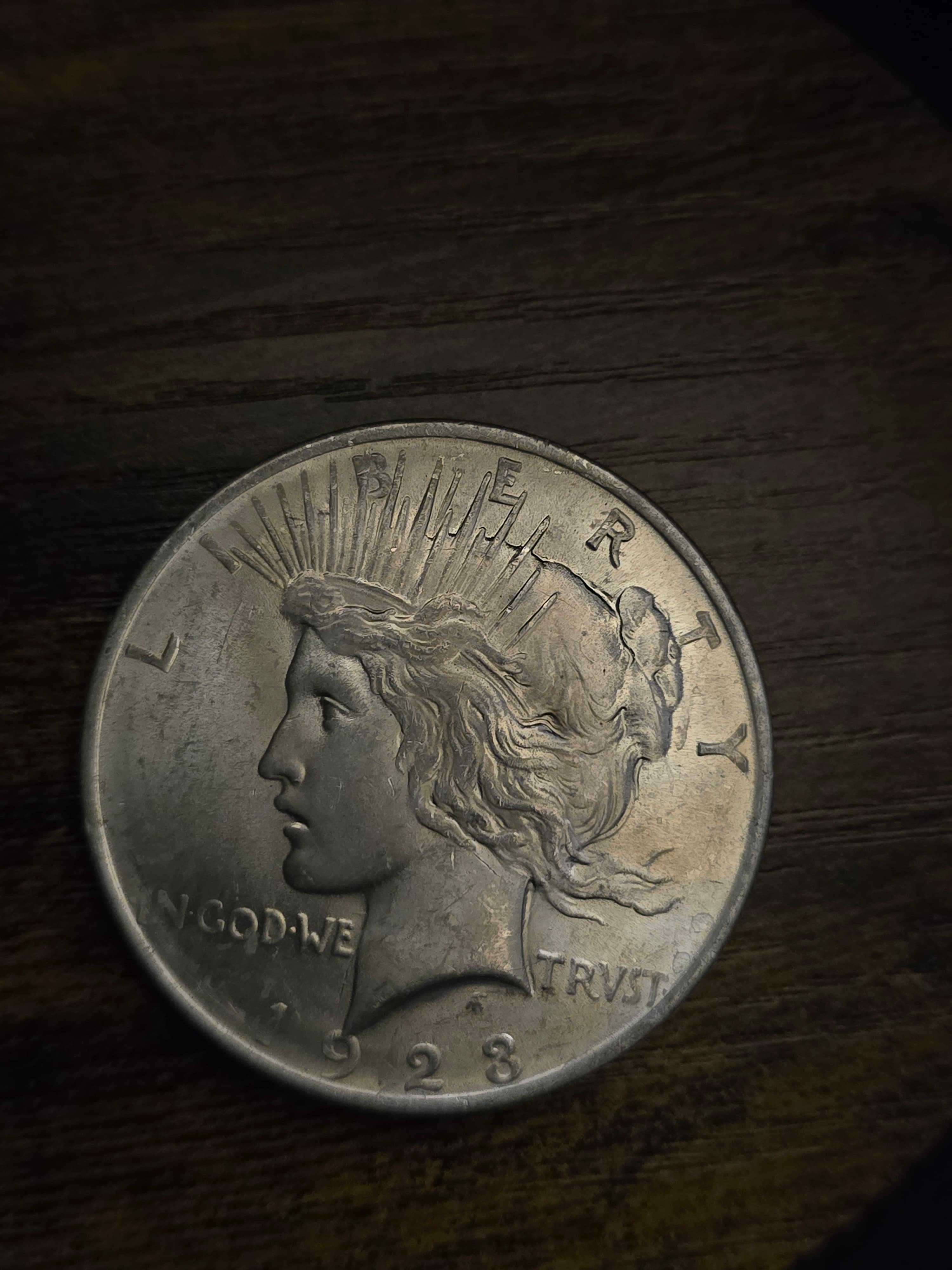 Product image - 1923 Peace Silver Dollar 90% Silver Raw US Coin Circulated Collector Coin
