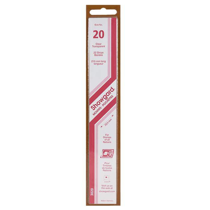 Showgard Mounts - 215mm Strips (Clear) - 20x215mm