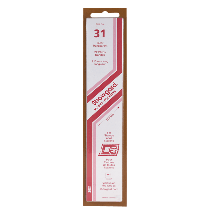 Showgard Mounts - 215mm Strips (Clear) - 31x215mm