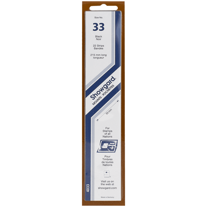 Showgard Mounts - 215mm Strips (Black) - 33x215mm