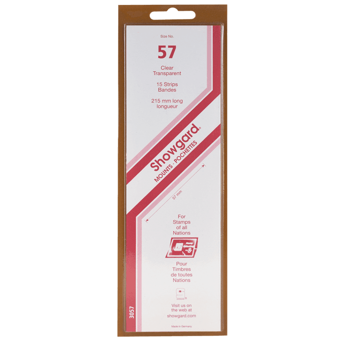 Showgard Mounts - 215mm Strips (Clear) - 57x215mm