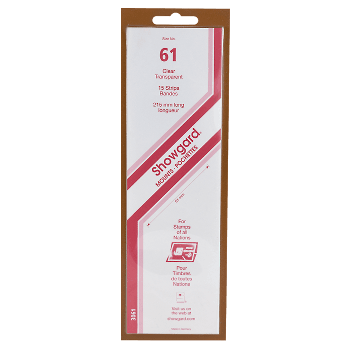 Showgard Mounts - 215mm Strips (Clear) - 61x215mm