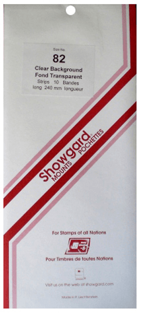 Showgard Showgard Mounts - 240mm Strips (Clear) - 82x240mm