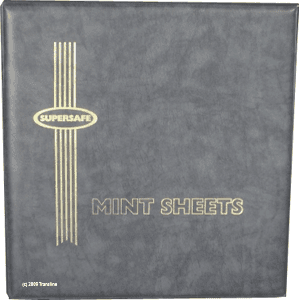 Deluxe Mint Sheet Binder Only (Grey)