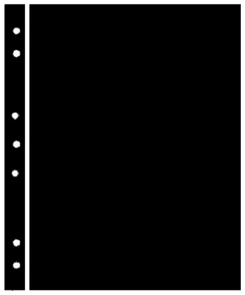 Hagner Stock Sheets 1 Row Black One Sided