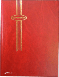 Supersafe Stockbook - 16 Black Pages (Red)