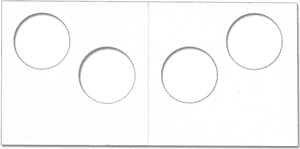 Cowens Mylar 2 Hole - 100 Packs