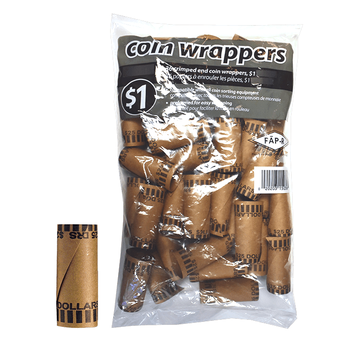 36 Preformed Small Dollar Coin Wrappers