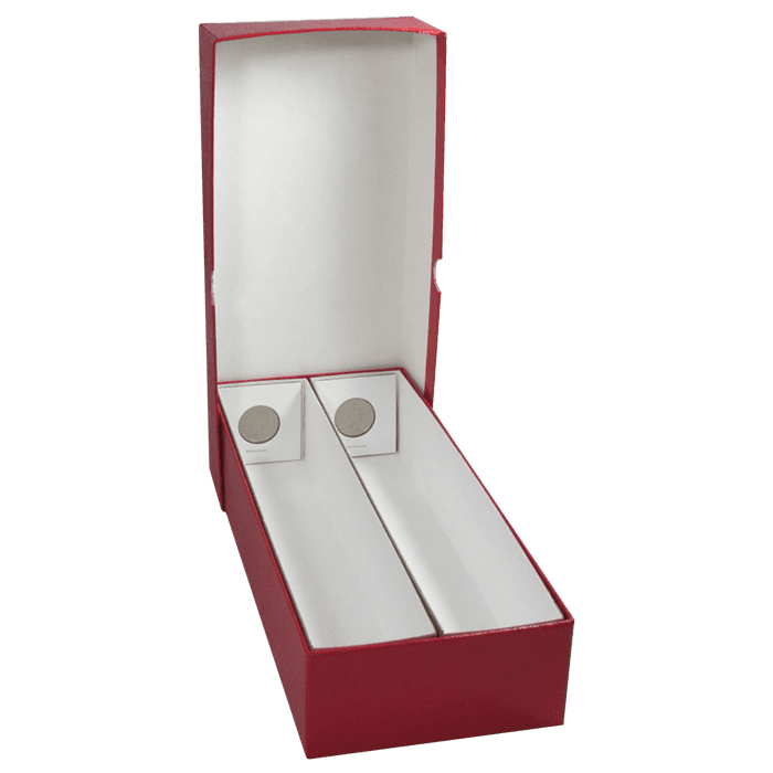 Double Row 2x2 Box - 10"- Red