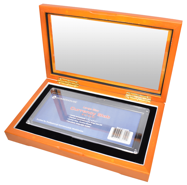Guardhouse Glass-Top Box for Large Currency Holder