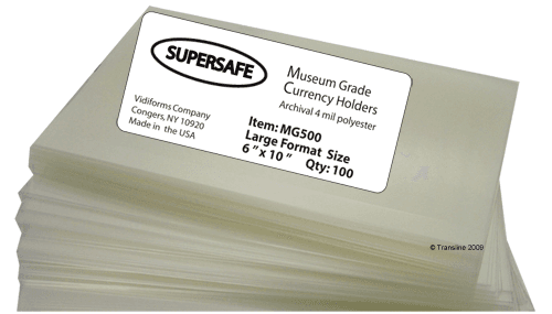 Museum Grade Large Format Holders - 6 x 10