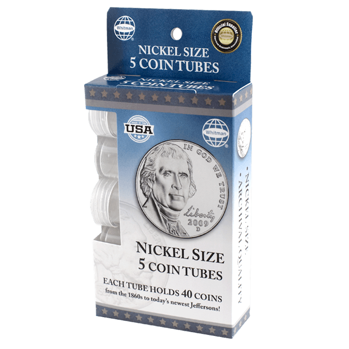 5 Round Coin Tube - Nickel