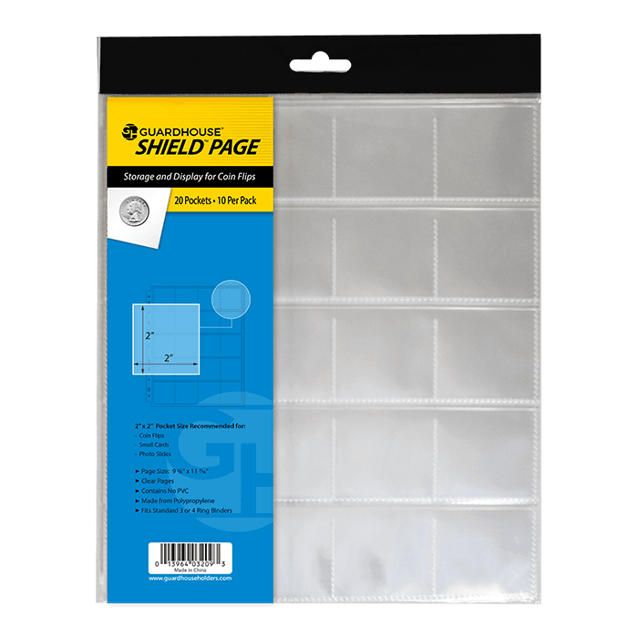 Guardhouse Shield 20 Pocket (10 pack) Polypropylene Pages